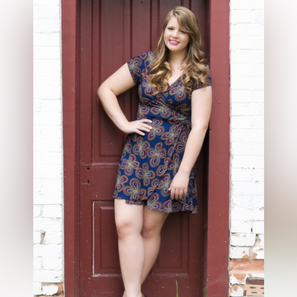 Vintage Floral Wrap Dress